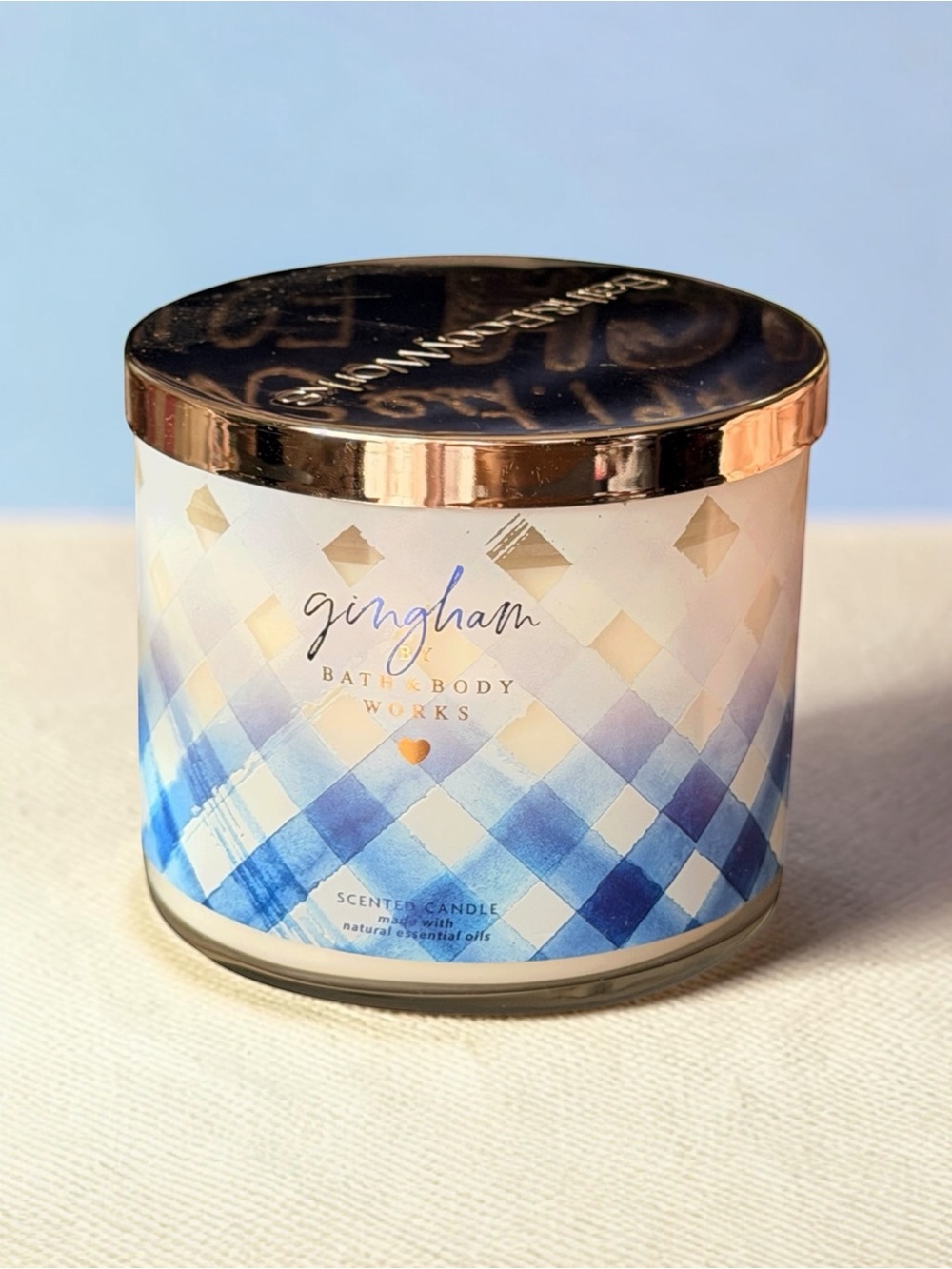 Bath & Body Works 3-Wick Gingham Candle